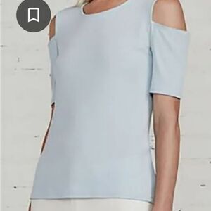Bailey 44 ribbed cold shoulder tee